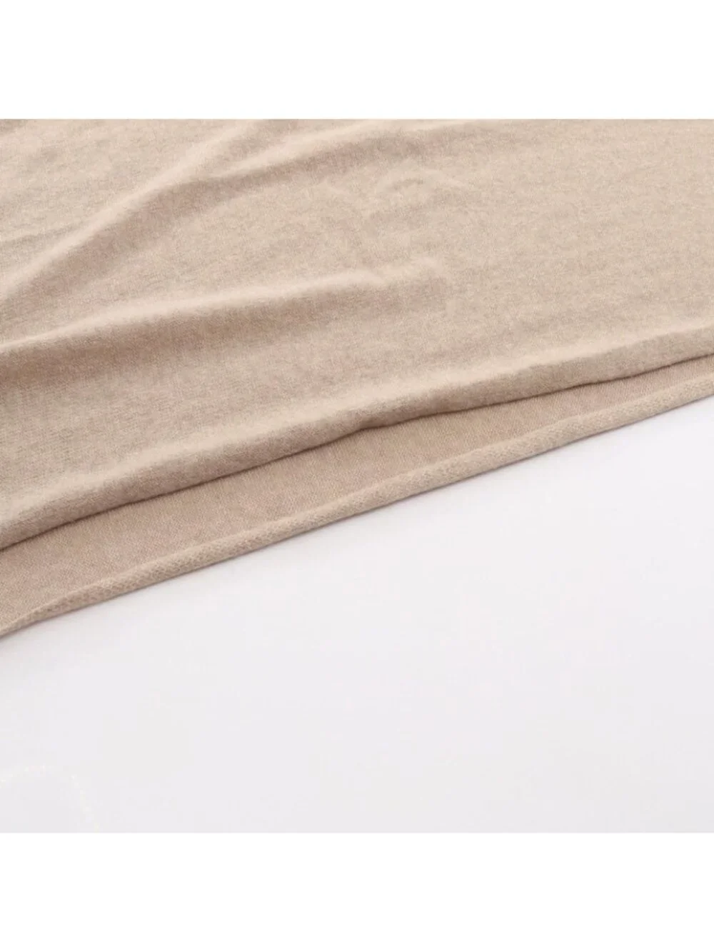 Chanel Shawl CC Logo Beige Scarf